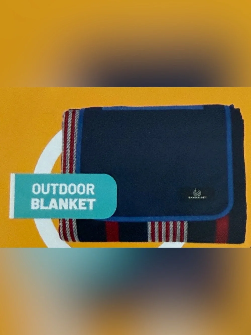 NWT! Lot of (2) WANDERLUST Red, White & Blue Striped Outdoor Blankets. 60